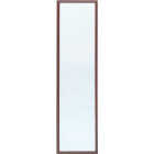 Home Decor Innovations Suave 13 In. x 49 In. Walnut Brown Plastic Door Mirror Image 1