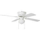 Home Impressions 42 In. White Ceiling Fan with Light Kit Image 1