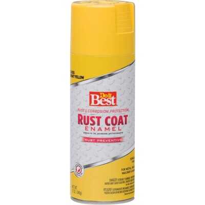 Do it Best Rust Coat Gloss Bright Yellow 12 Oz. Anti-Rust Spray Paint